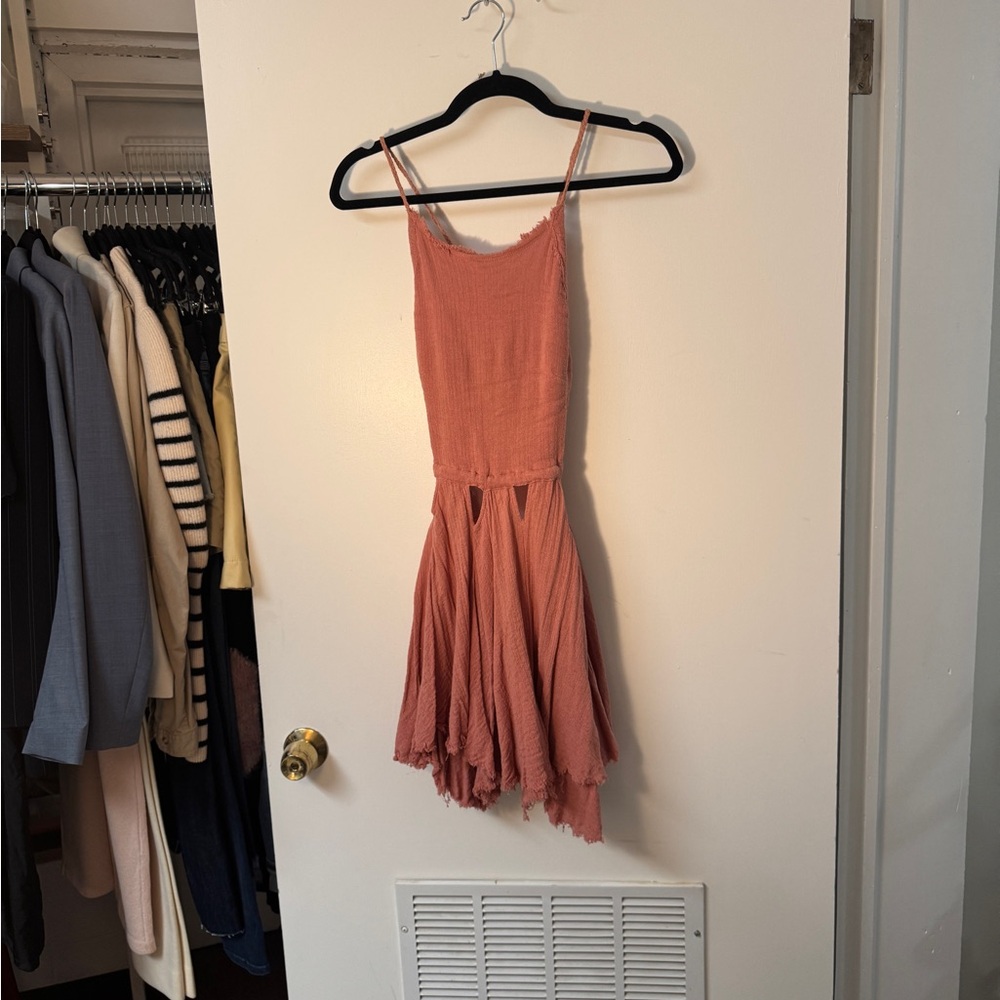 Free People • Live For Your Smile Open Back Gauzy Dress • S